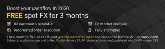 Commission-free spot FX for 3 months